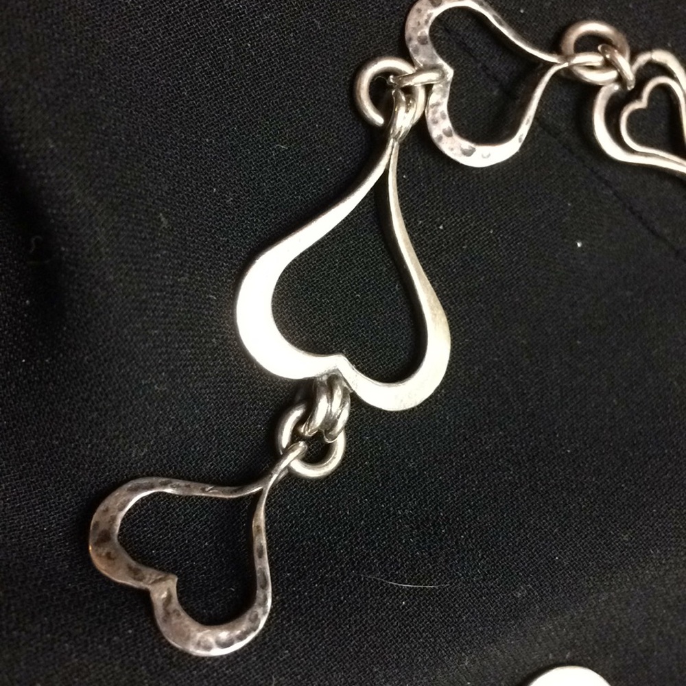 Sterling Silver Silpada heart bracelet
